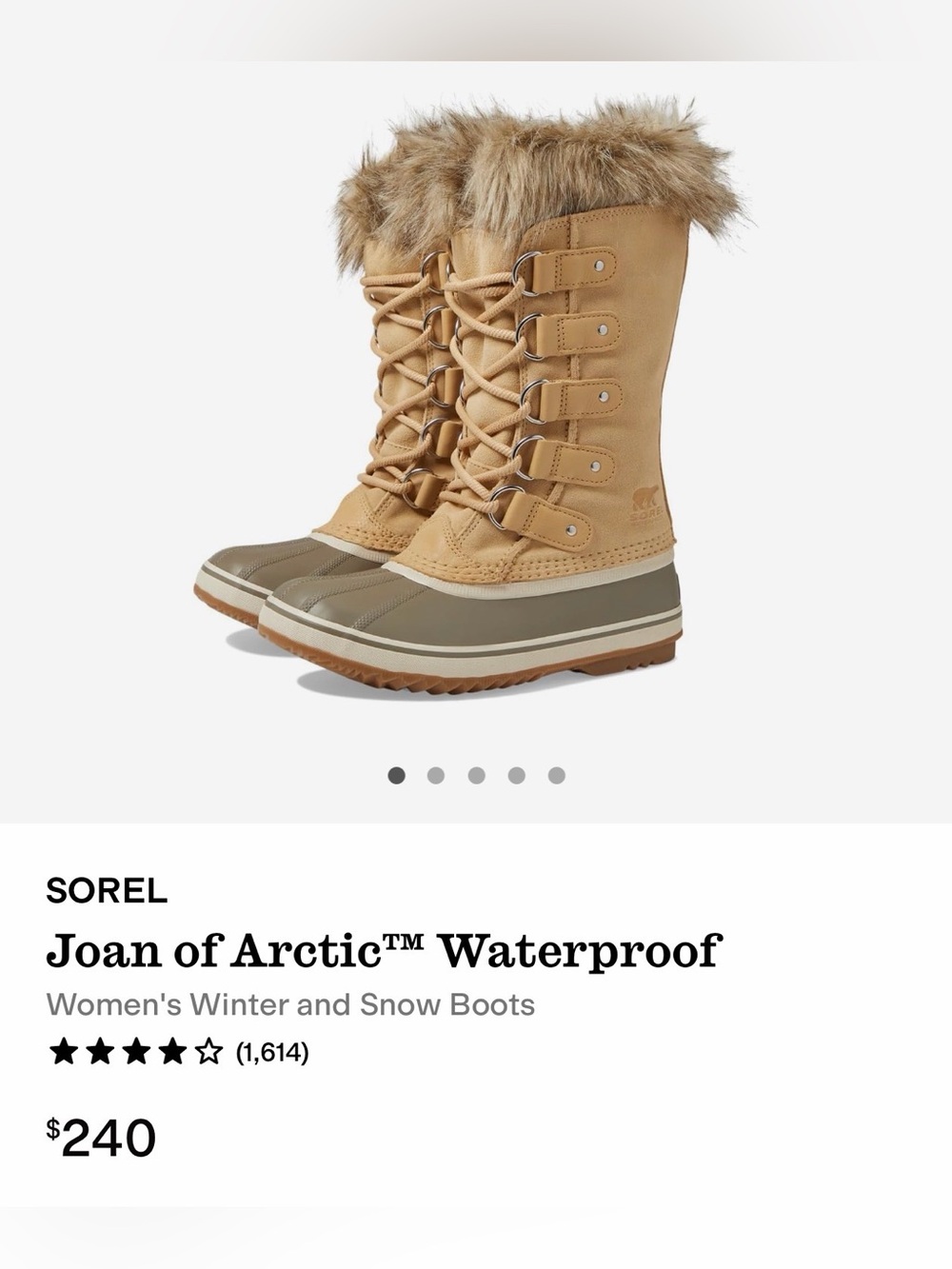 SOREL Joan of Arctic waterproof boots